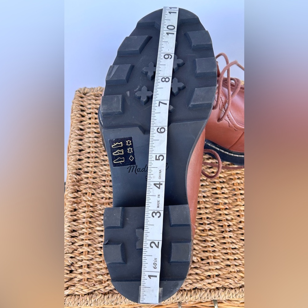 Madewell‎ Women’s The Hempstead Desert Boot Leather Lug Sole Size 9.5 - Picture 10 of 12